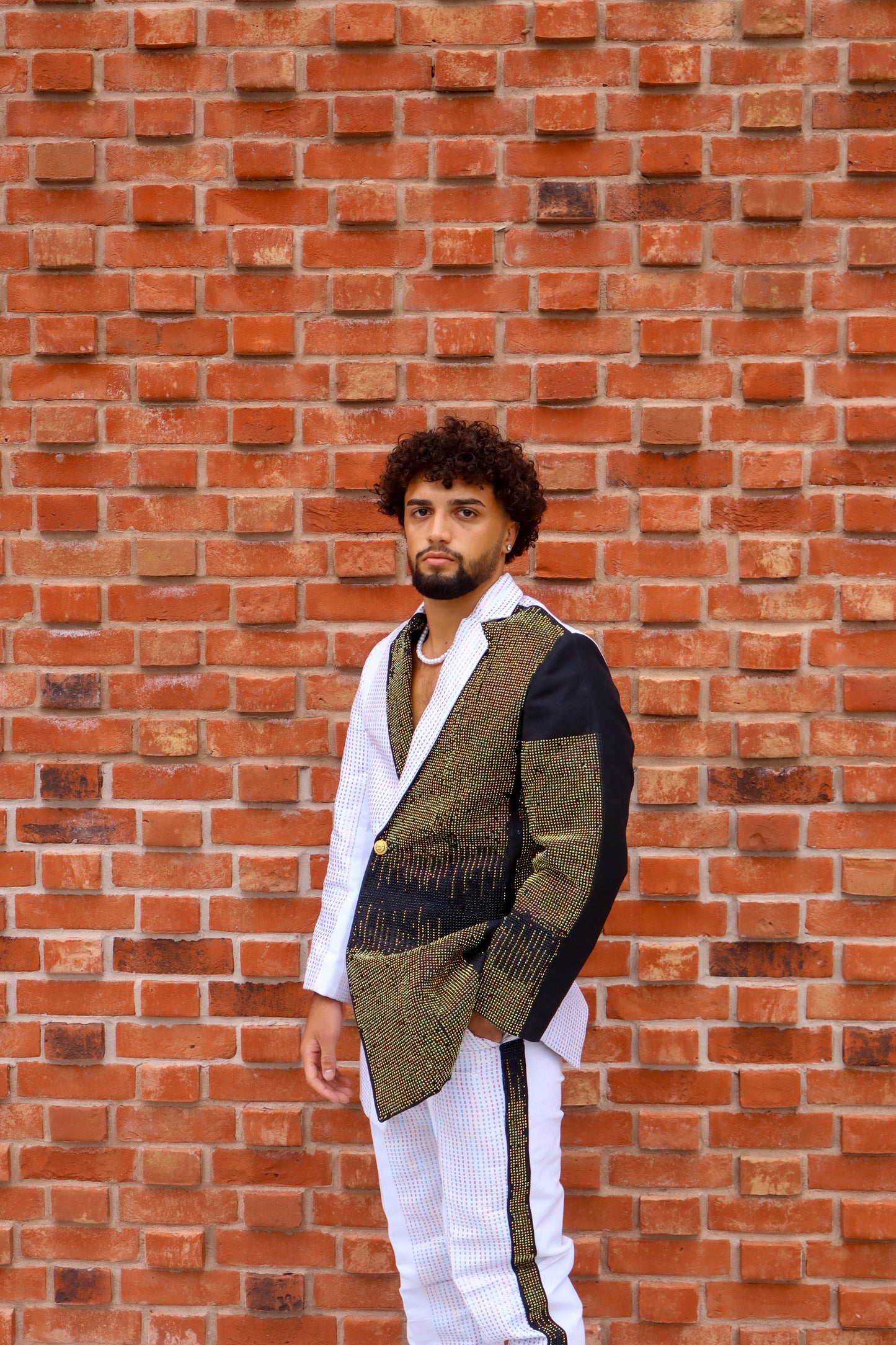 Gemini Glow Blazer with stones Set