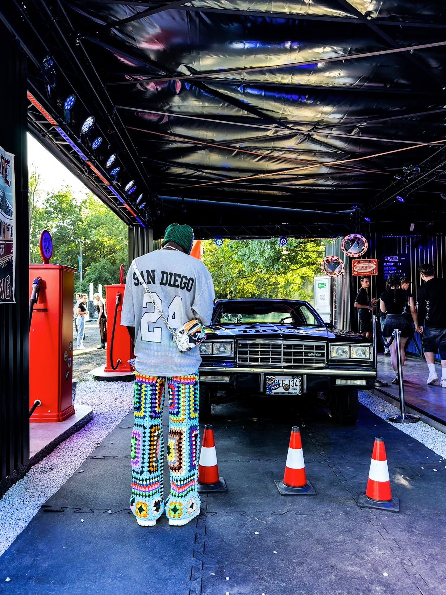 Retro Mosaic Set - Pant & beanie hat