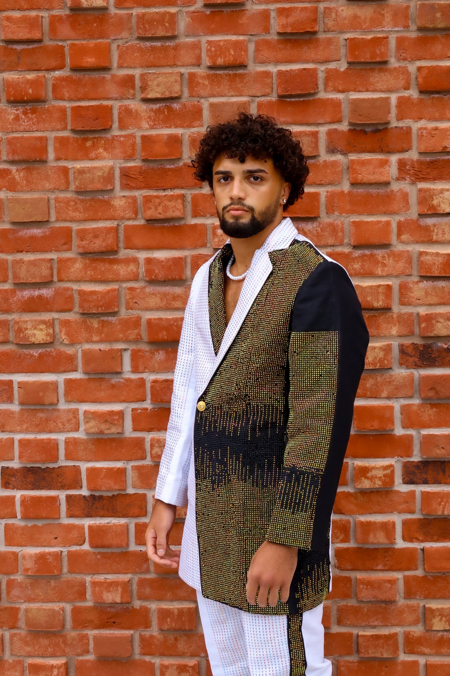 Gemini Glow Blazer with stones Set