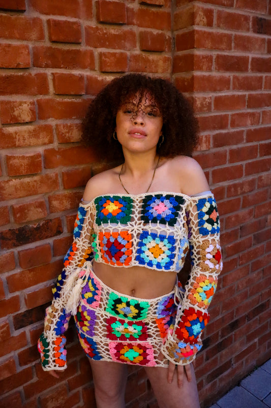 Boho Bloom Crochet Set