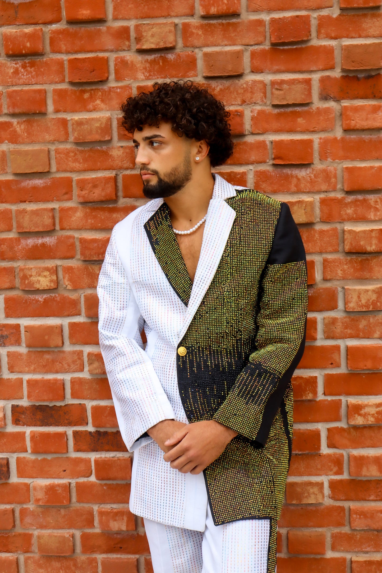 Gemini Glow Blazer with stones Set