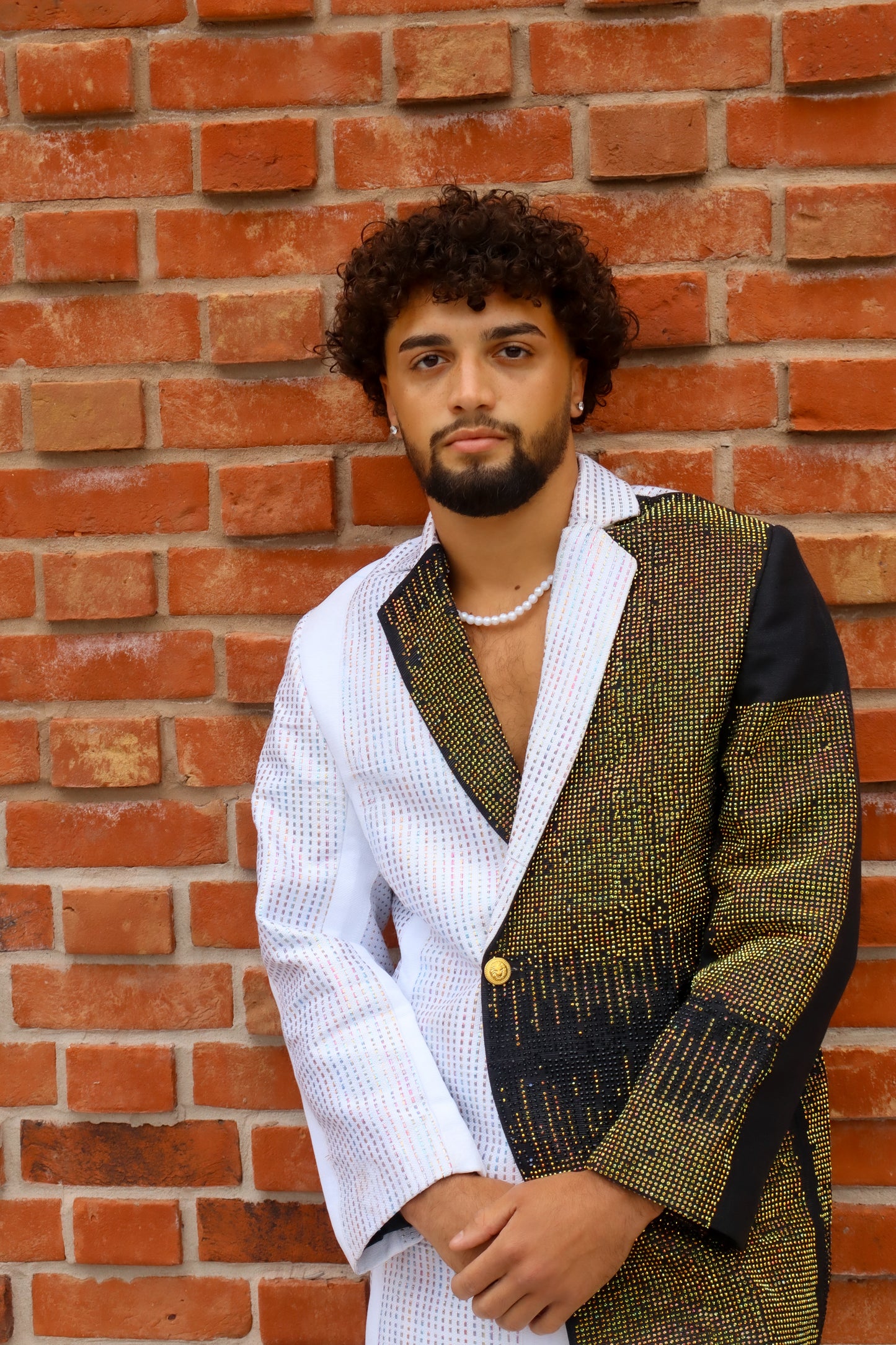 Gemini Glow Blazer with stones Set