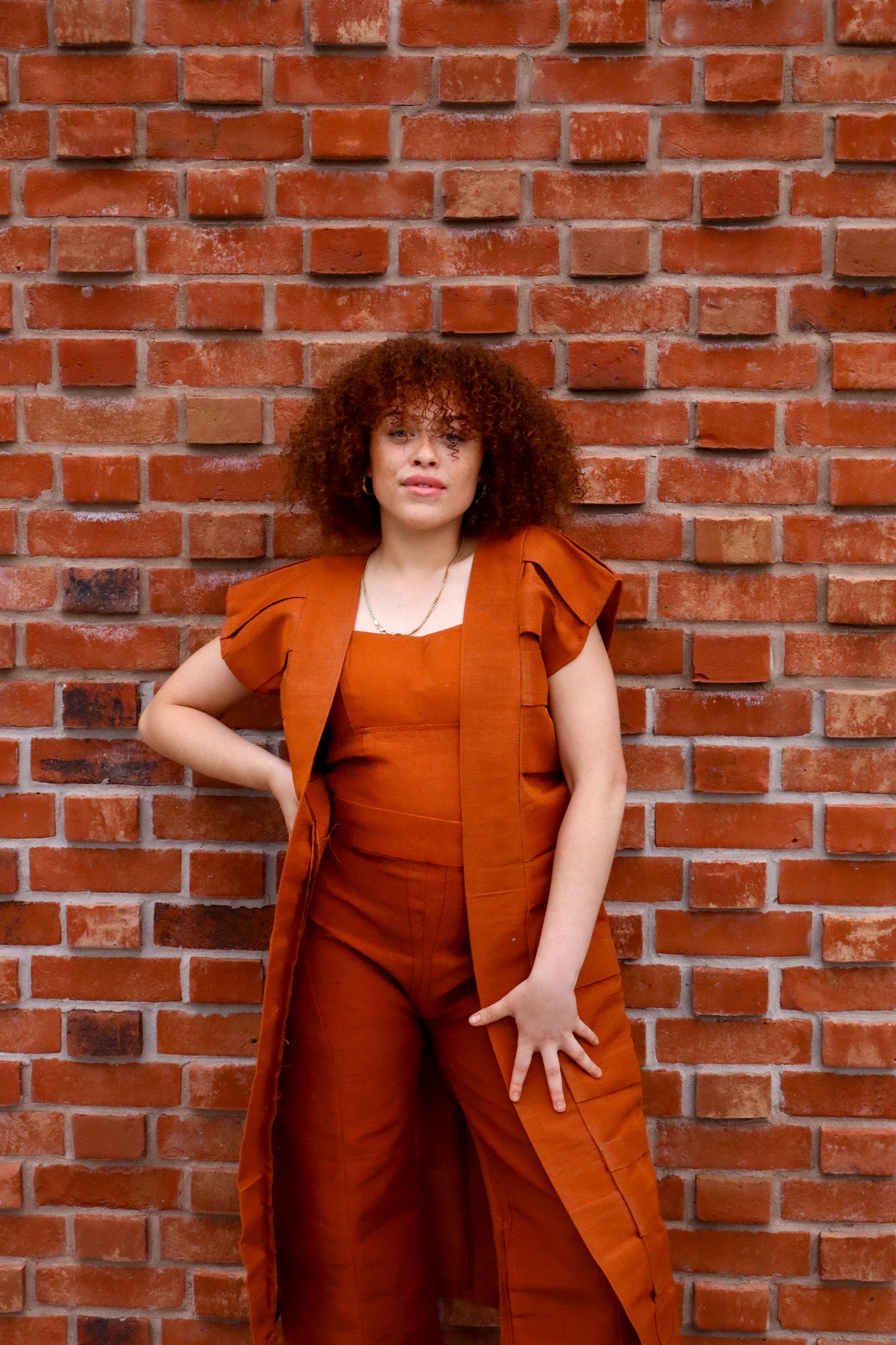 Terracotta Flow Set with a jacket