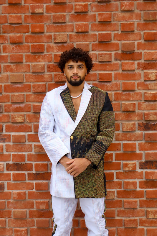 Gemini Glow Blazer with stones Set