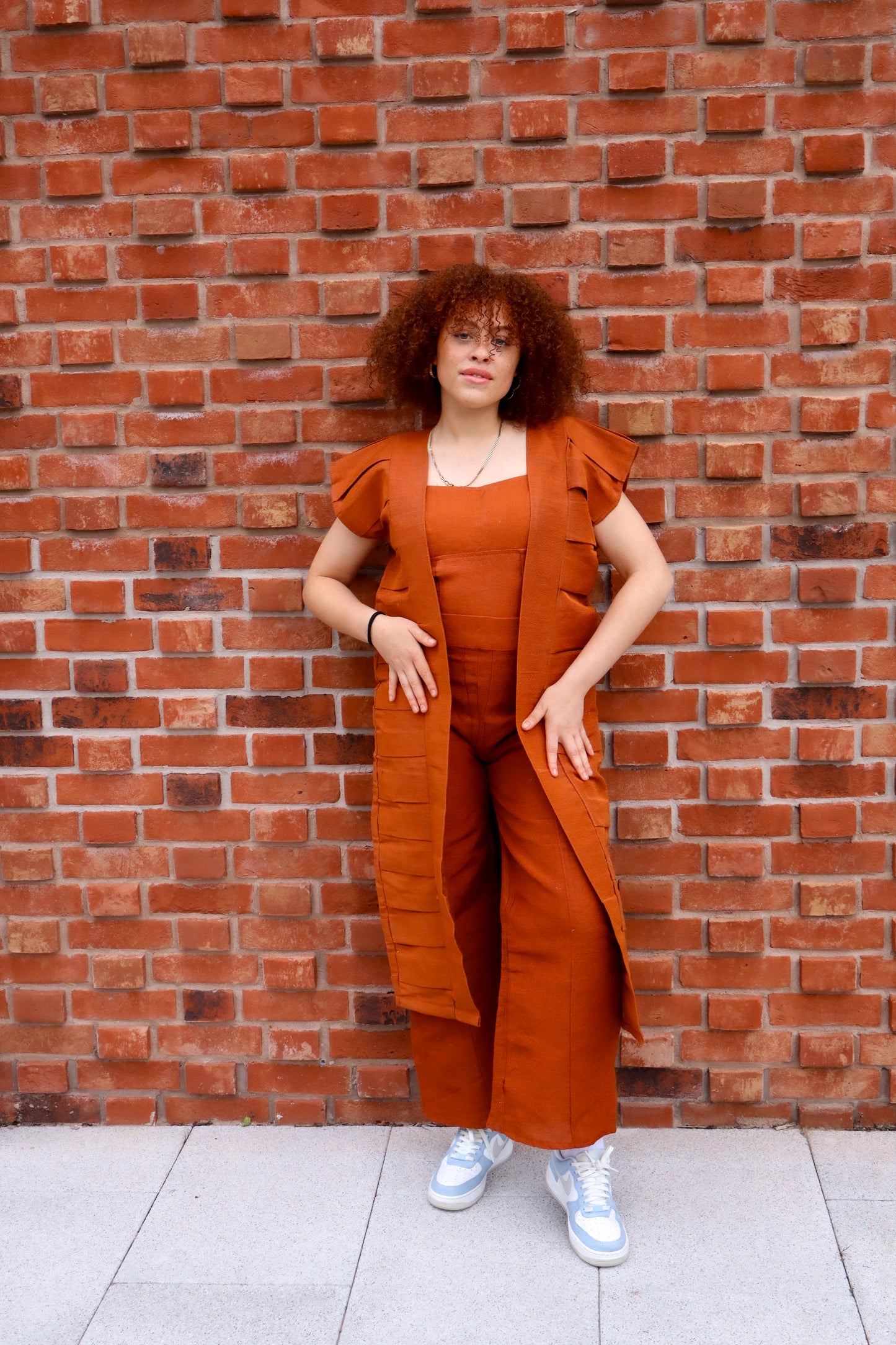 Terracotta Flow Set with a jacket