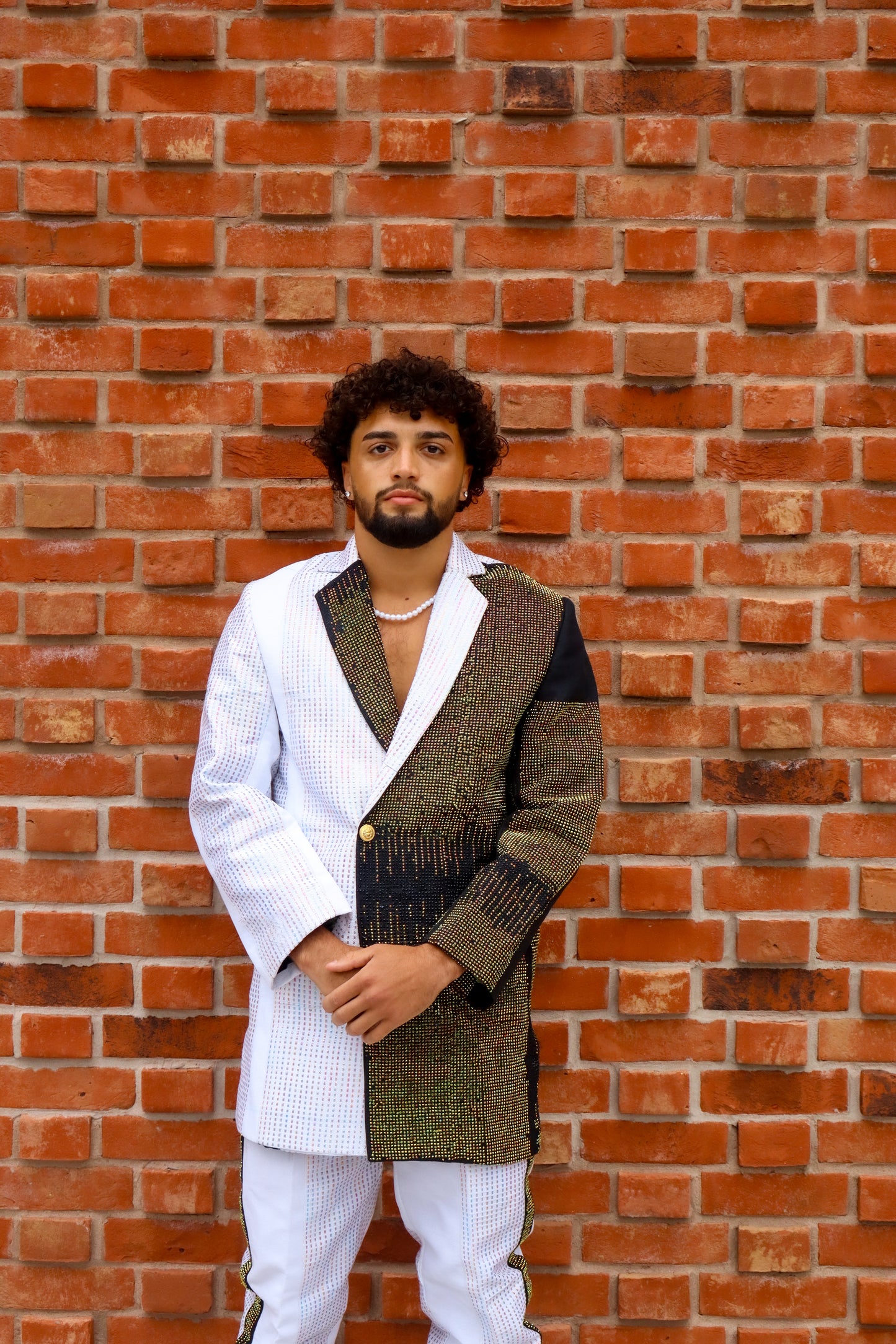 Gemini Glow Blazer with stones Set