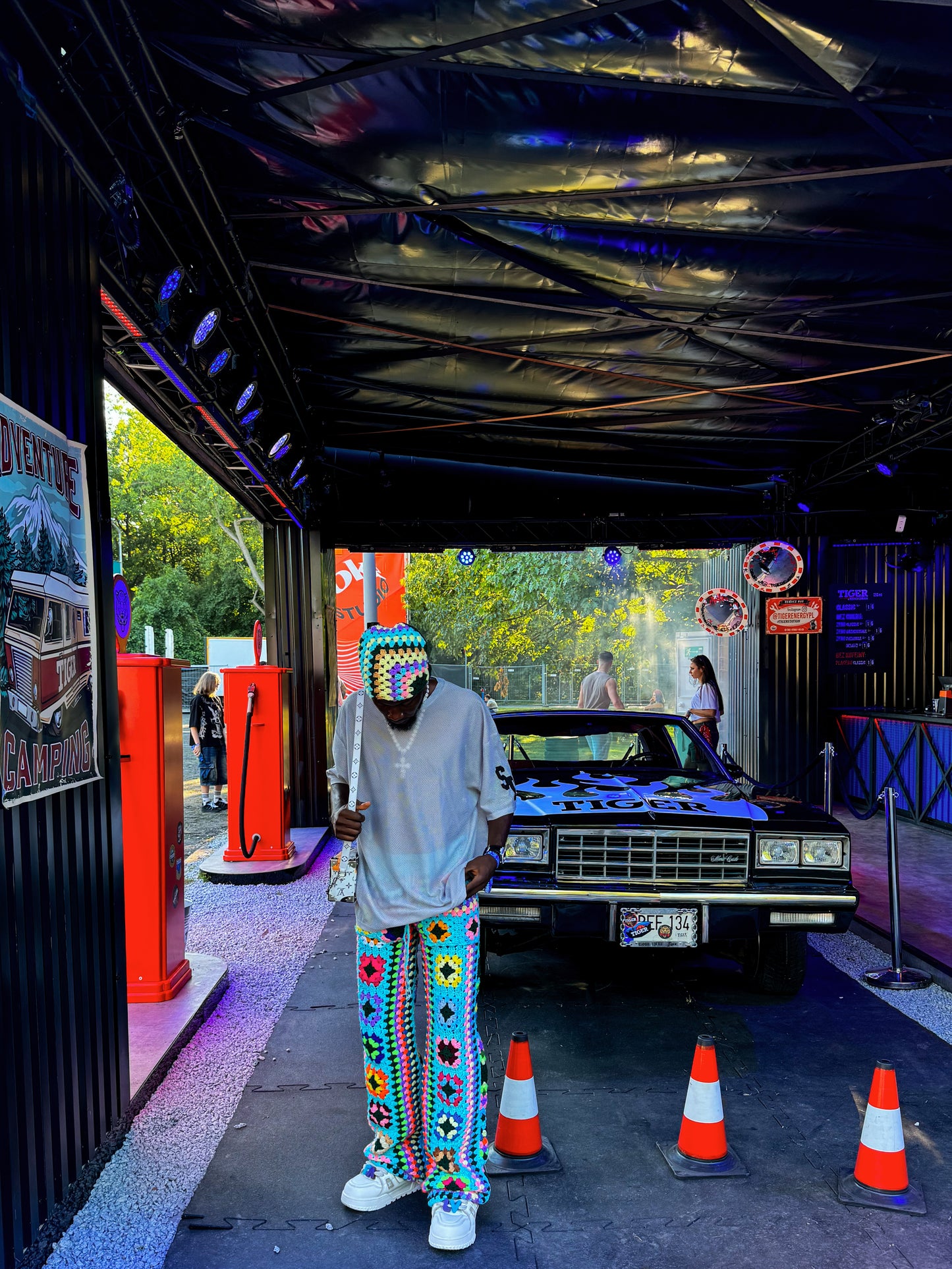 Retro Mosaic Set - Pant & beanie hat