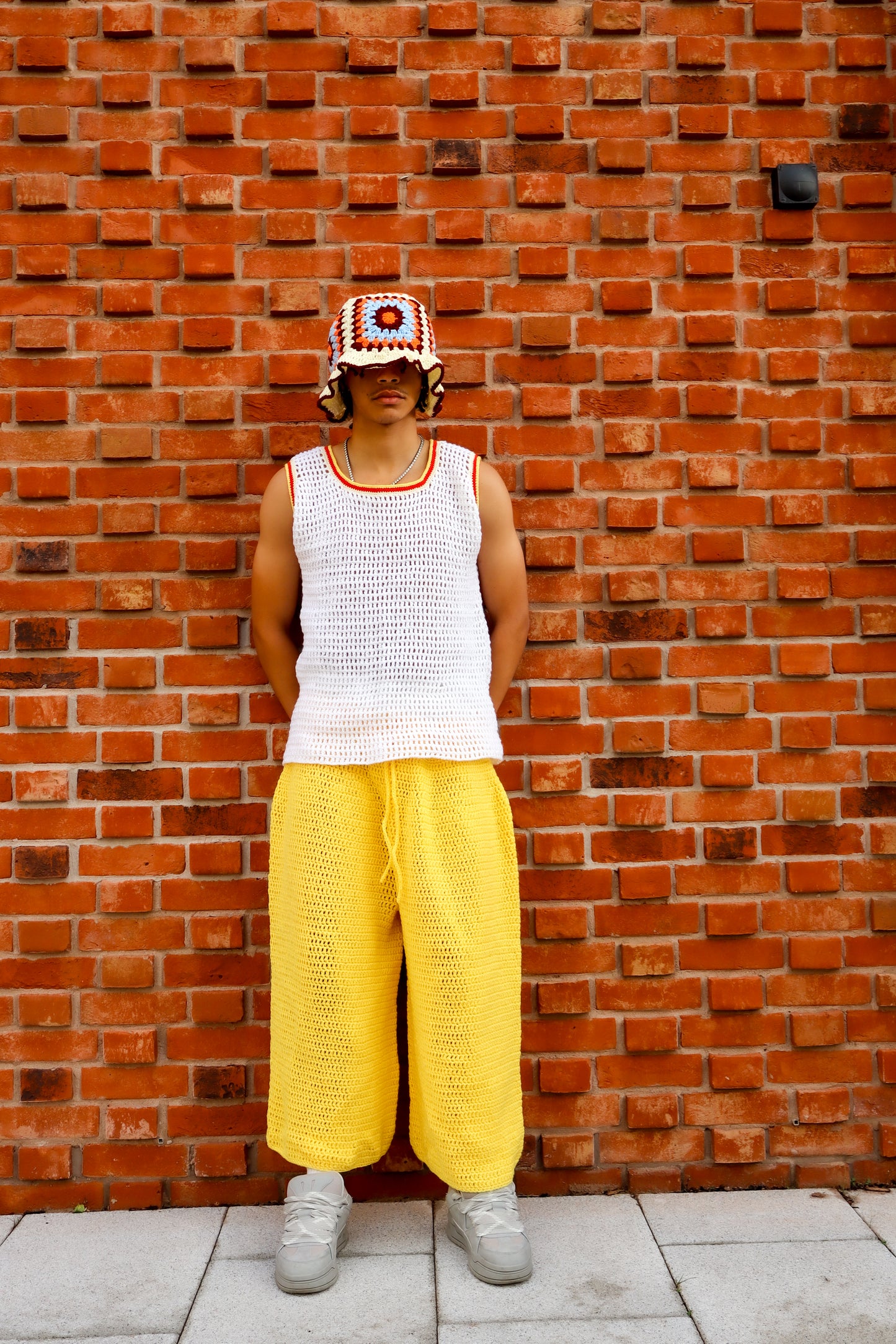 Retro Patchwork Bucket Hat