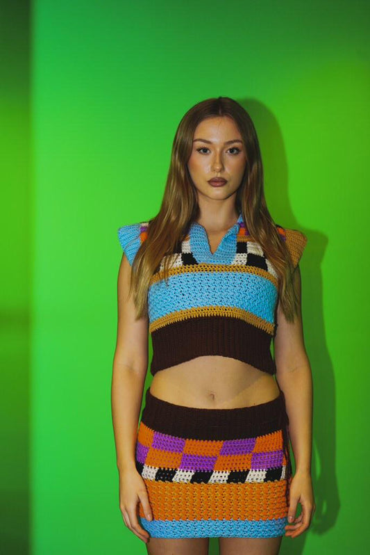 KaleidoStitch Crochet Co-ord Set