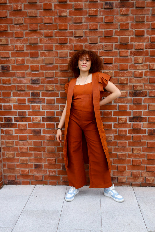 Terracotta Flow Set with a jacket